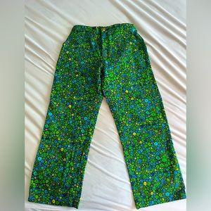 Big Bud Press floral pants. Size large with stretch. Never worn, super cute!